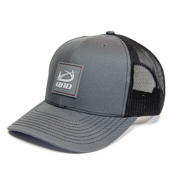 QAD Gray Rubber Patch Hat
