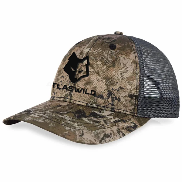 Atlas Wild Camo Hat with Black Logo