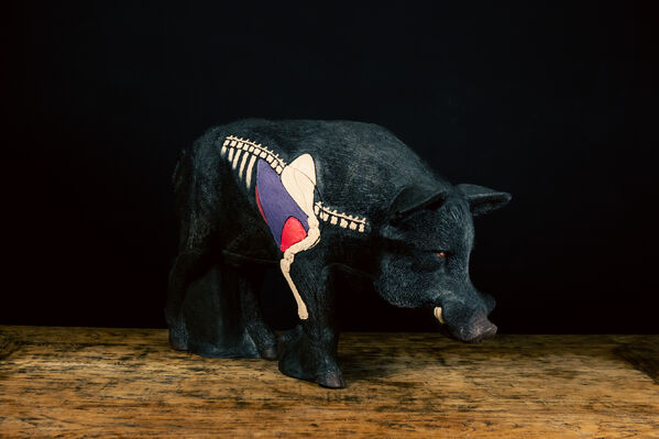 Wildcrete Feral Boar Vitals 3D Foam Target - Black