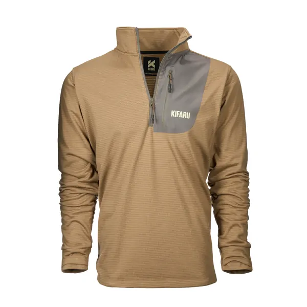 Kifaru Grid Fleece Top / Coyote Brown / Small