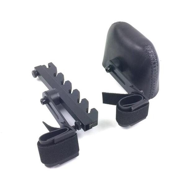 Marksman Quivers Strap Down 2 Piece Set Back Black 6 Arrow Quiver