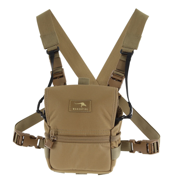 Marsupial Gear Standard Binocular Chest Pack / Coyote Brown / Medium