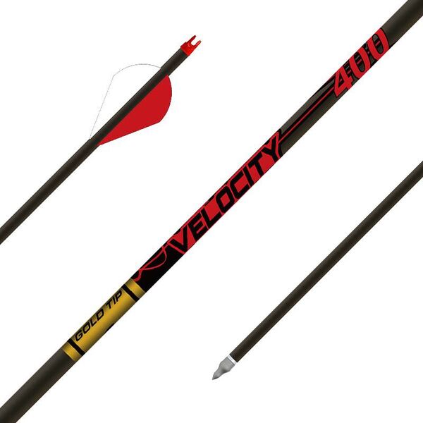 Gold Tip Velocity Shafts - Carbon Arrows 500 / 12 Pack