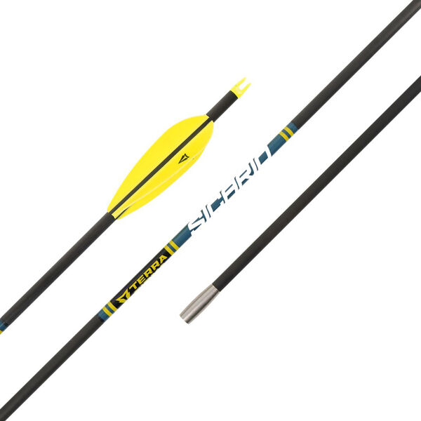 Terra Firma SICARIO 5mm Fletched Arrows - 12 Pack - 250