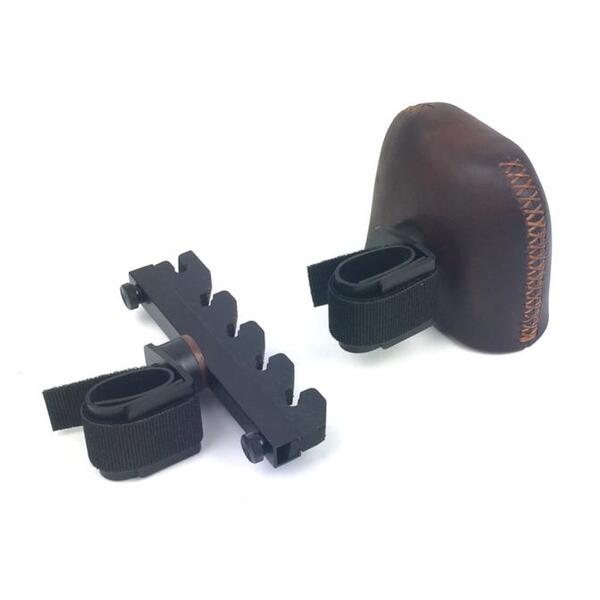 Marksman Quivers Strap Down 2 Piece Brown 4 Arrow Quiver