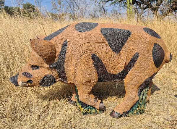 Wildcrete Feral Mini Boar 3D Foam Target Black