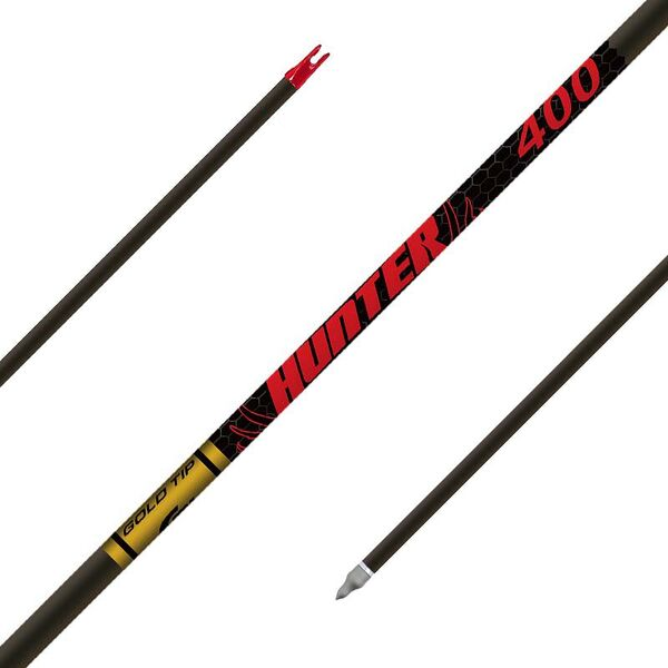 Gold Tip Hunter Shafts - Carbon Arrows 12 Pack / 300