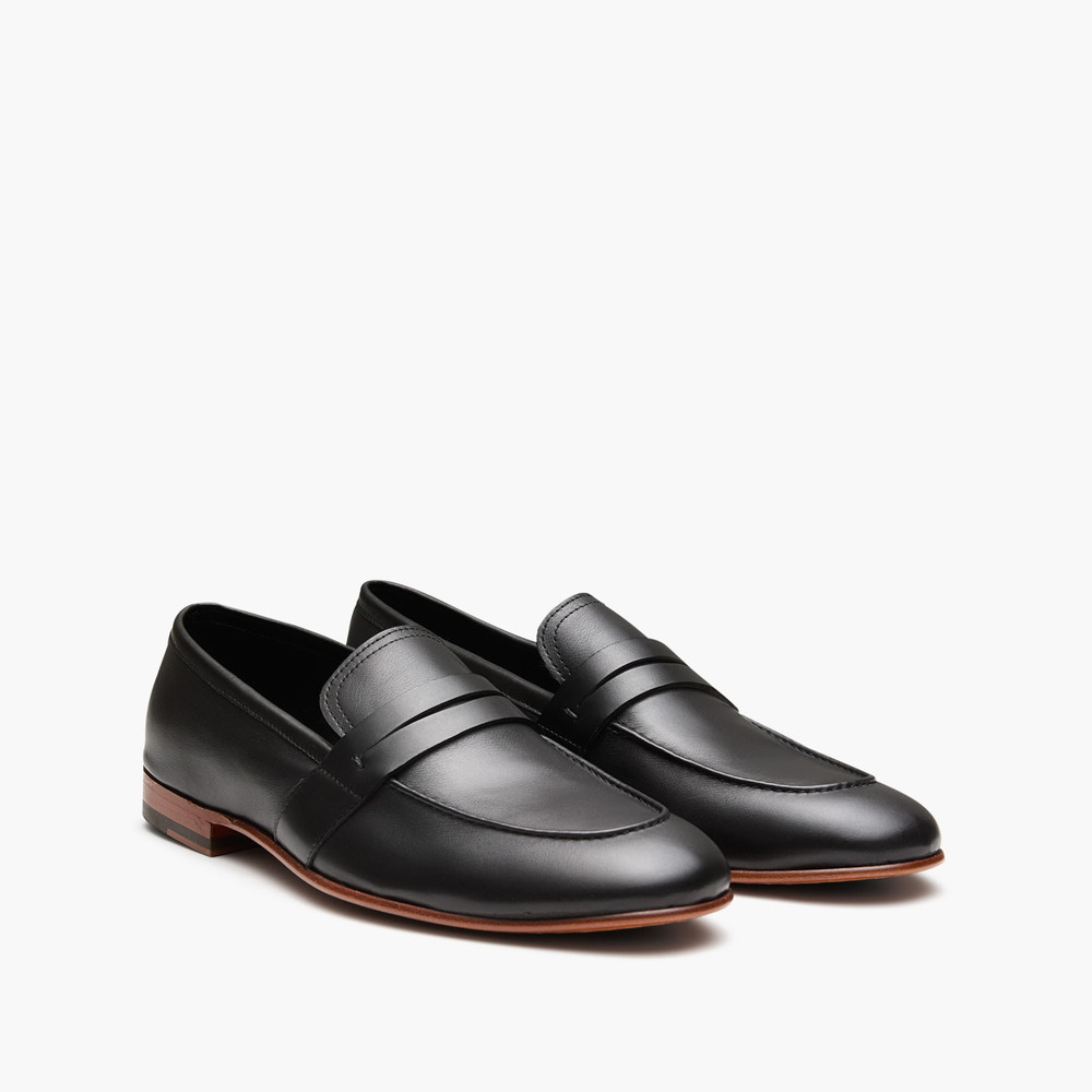Benito Black Penny Loafers