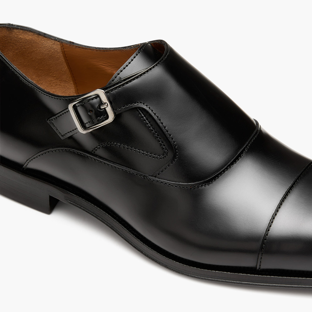 Banks Black Monk Strap Shoes