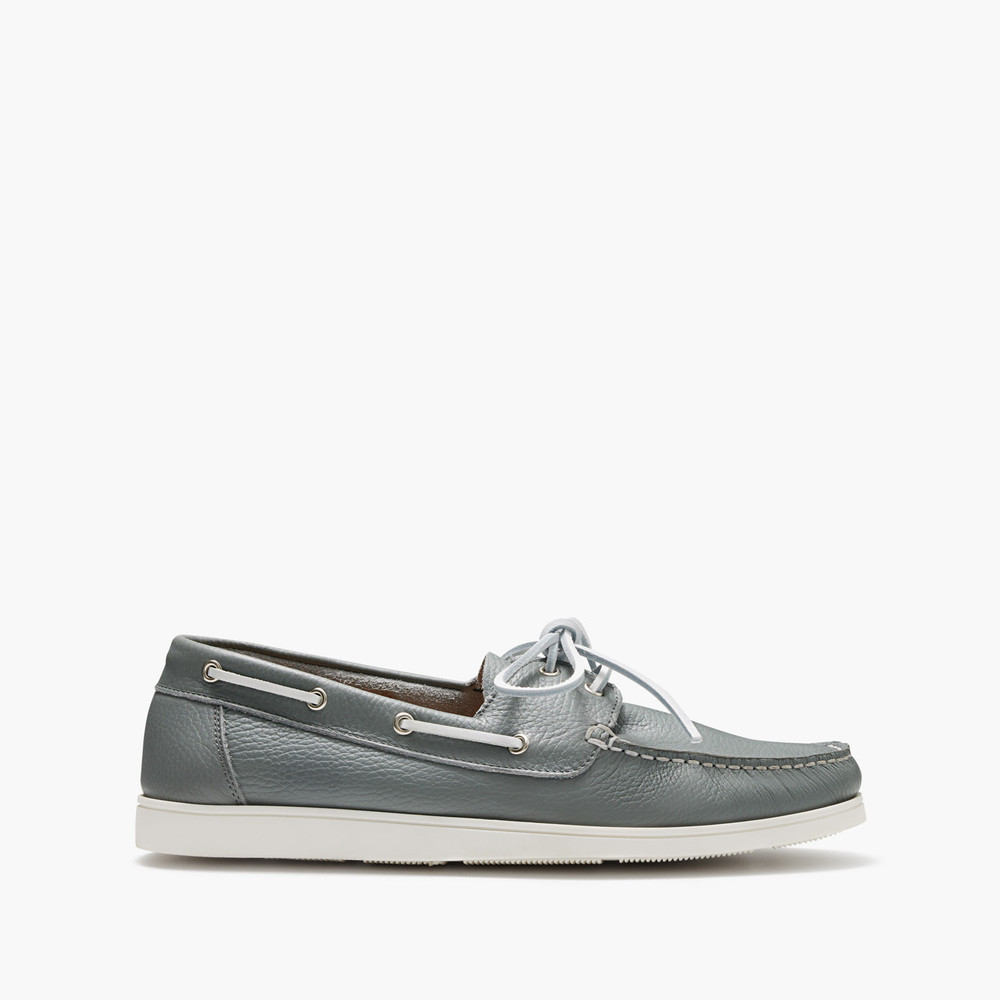 Porto Grey Boat Shoes
