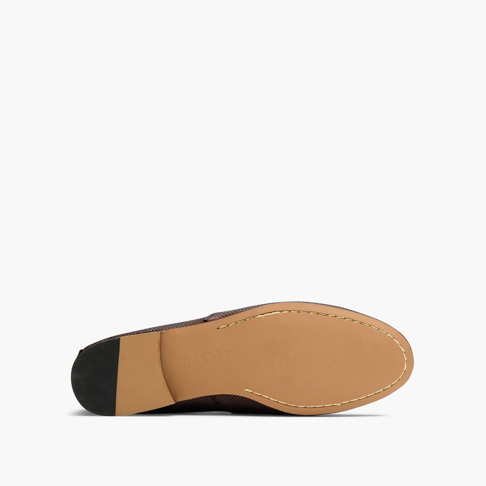 Cavarra Tan Penny Loafers