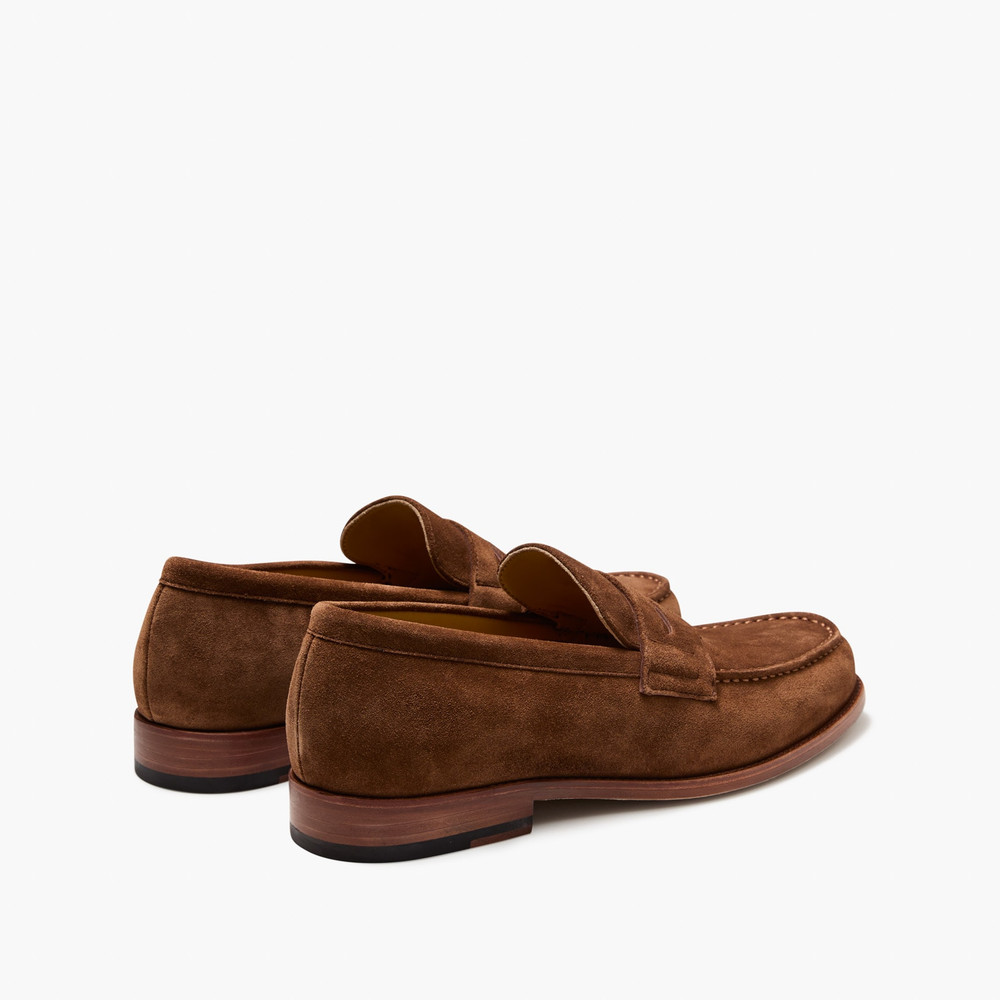College Suede Brown Loafers