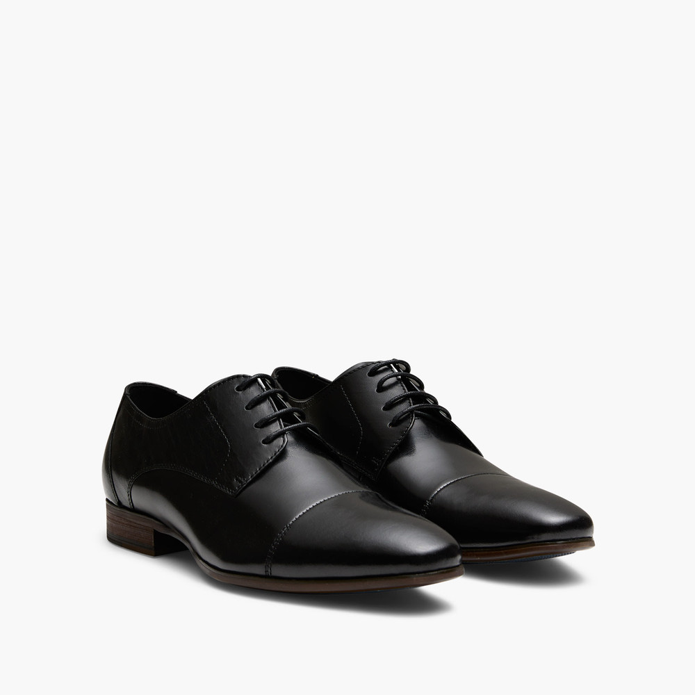 Capri Black Lace Up Shoes