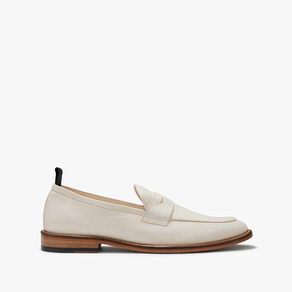 Kemp White Loafers