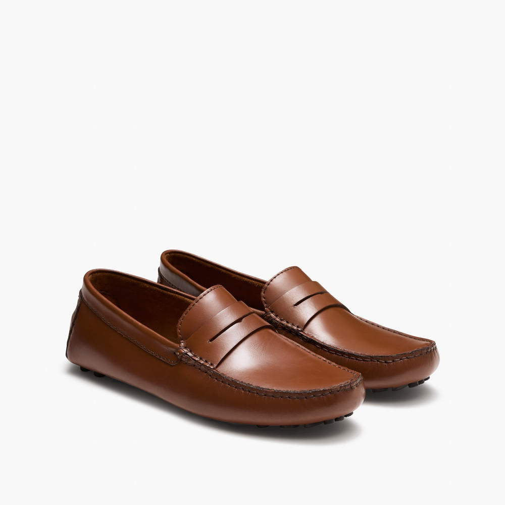 Curtis Tan Driving Shoes