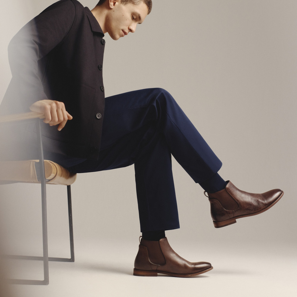 Harley Dark Brown Chelsea Boots