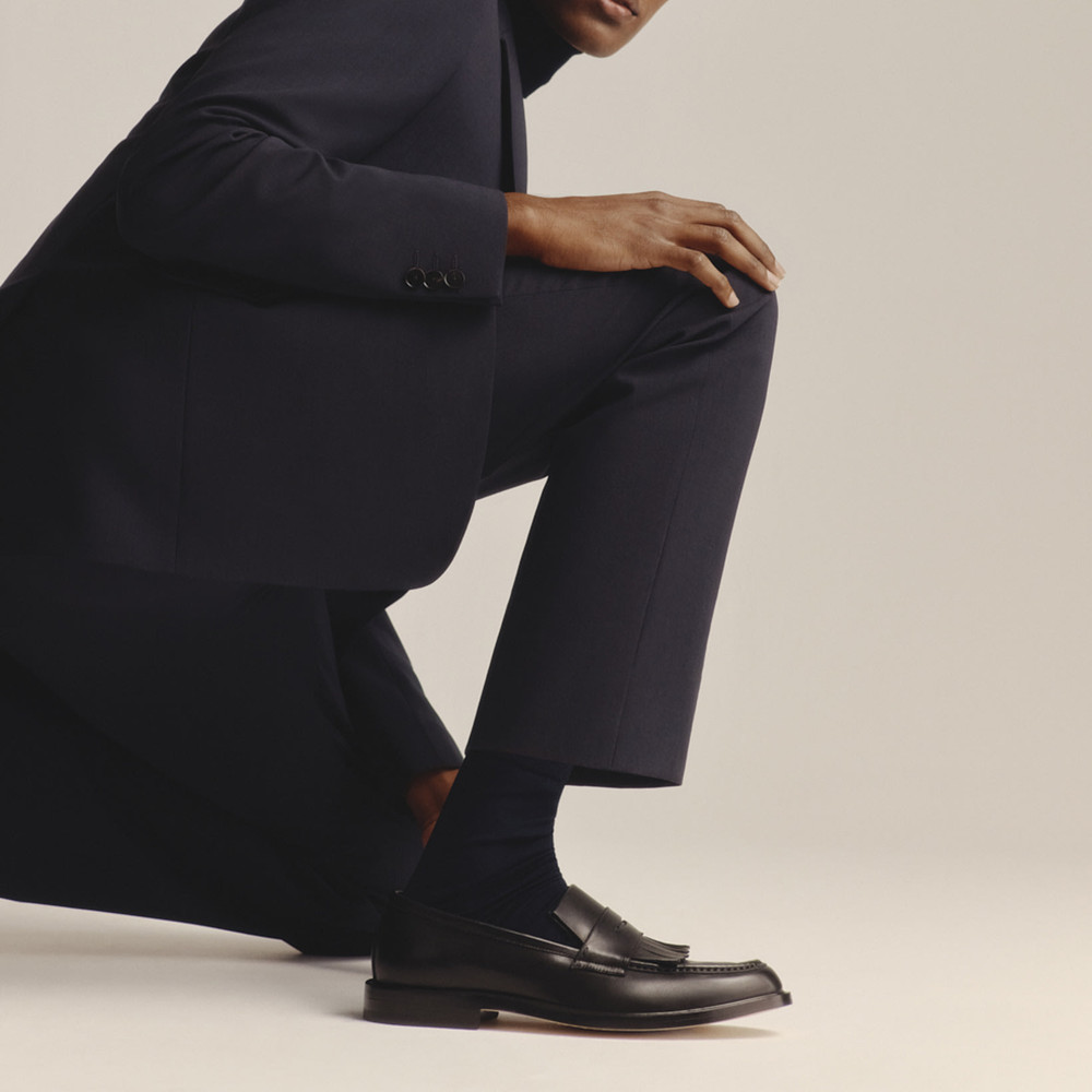 McGregor Black Kilted Loafers