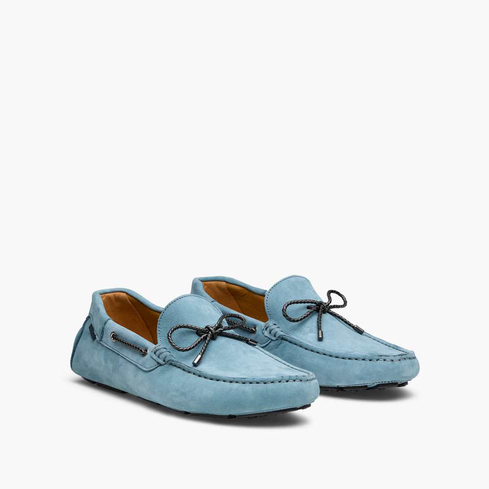 California Light Blue Driving Shoes