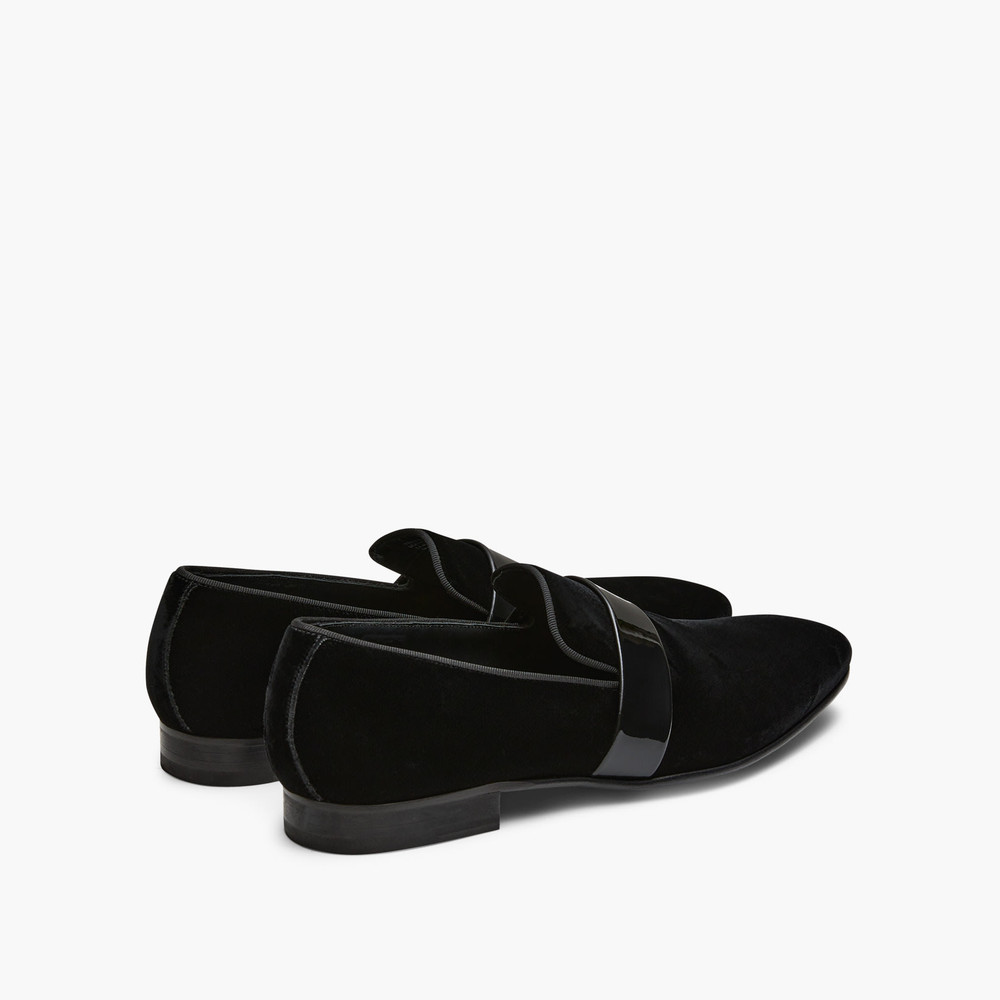 Ascott Velvet Black Loafers