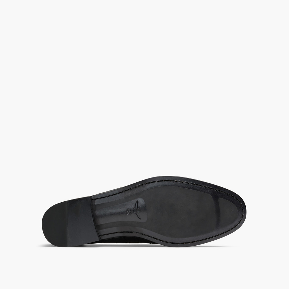 Alberto Croc Black Loafers