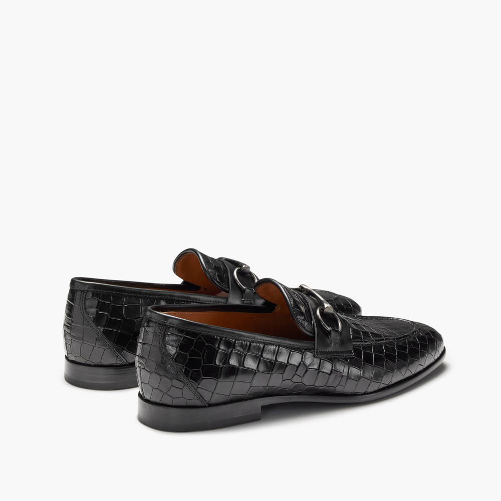 Candela Croc Black Loafers