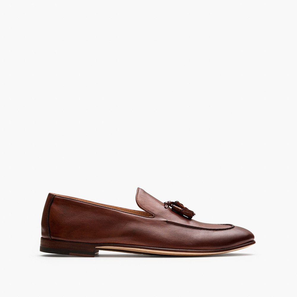 Alberto Cognac Loafers