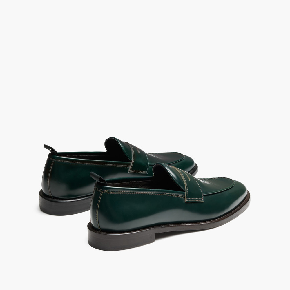 Kennedy Green Loafers