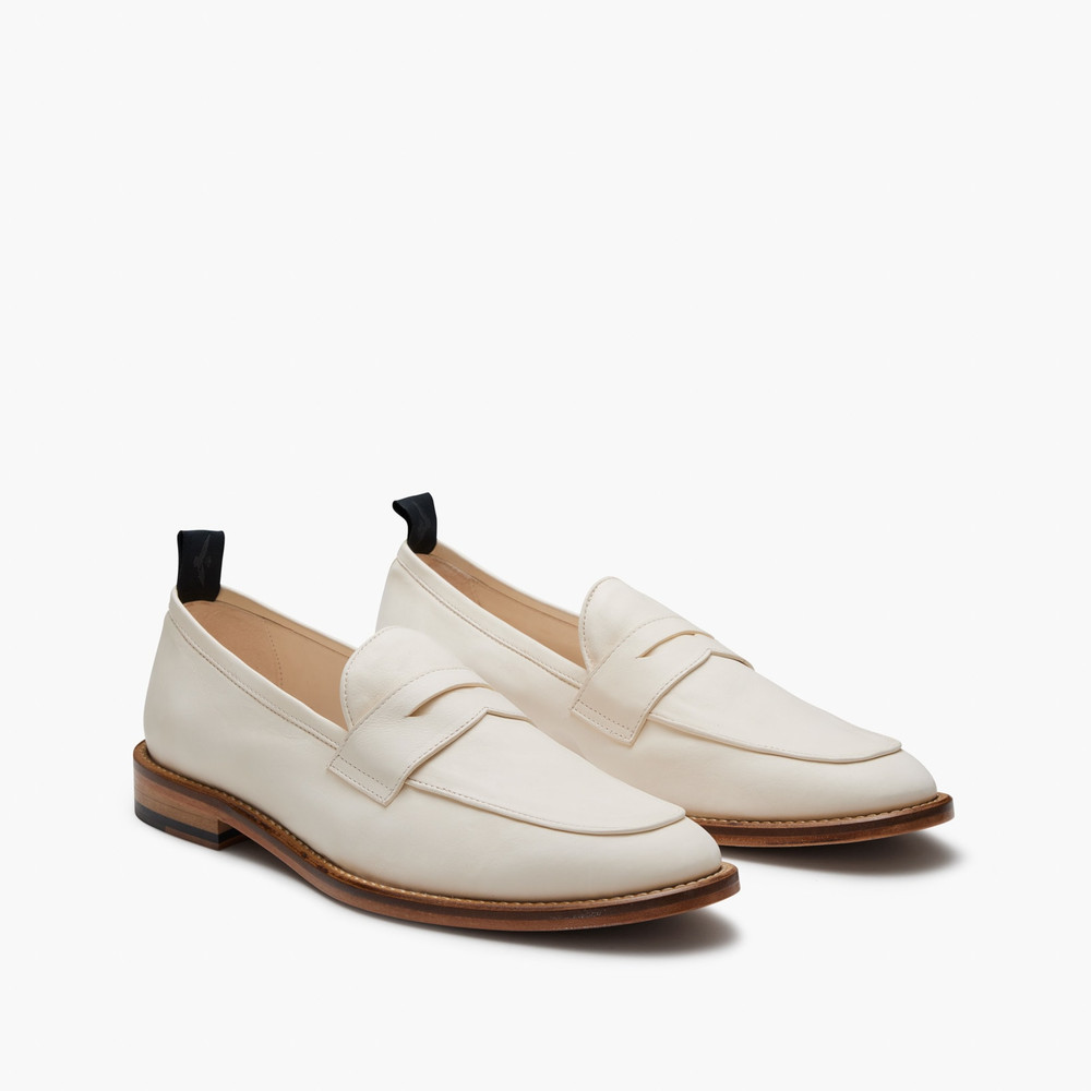 Kemp White Loafers