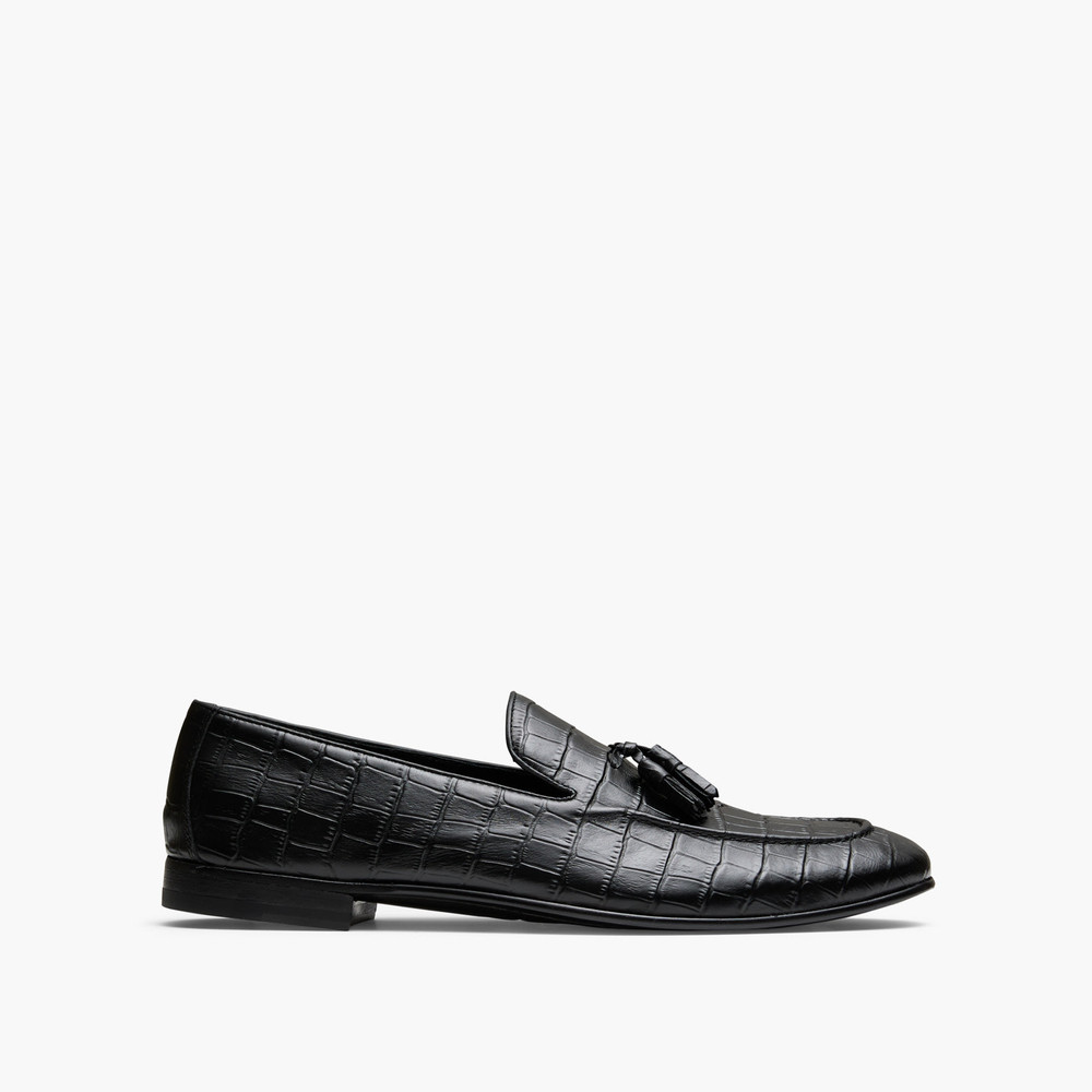 Alberto Croc Black Loafers