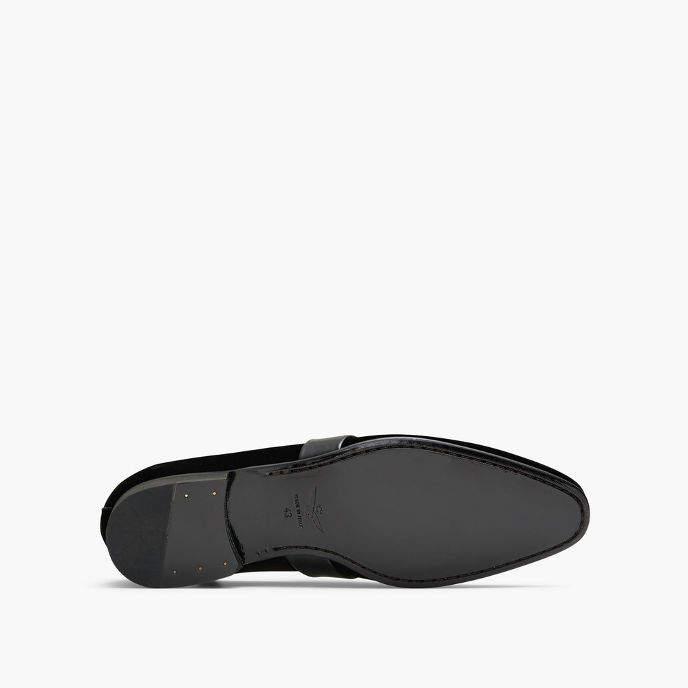 Ascott Velvet Black Loafers