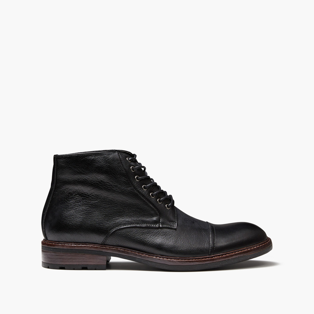 Lanark Black Ankle Boots
