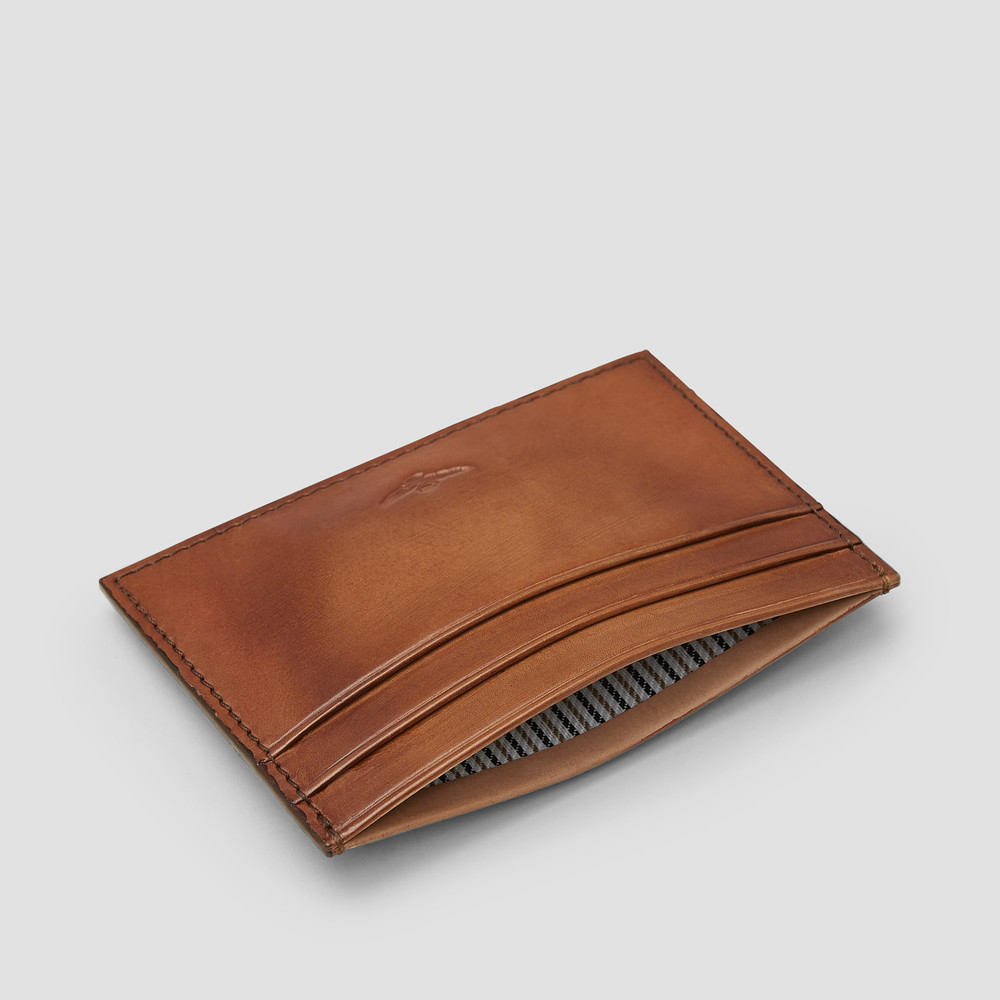 Archie Cognac Card Holder