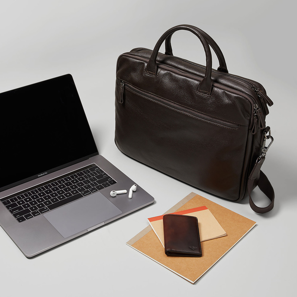 Montoro Brown Briefcase