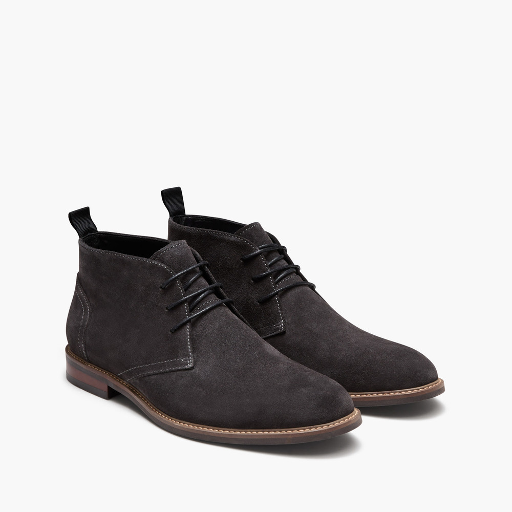 Melo Suede Charcoal Chukka Boots