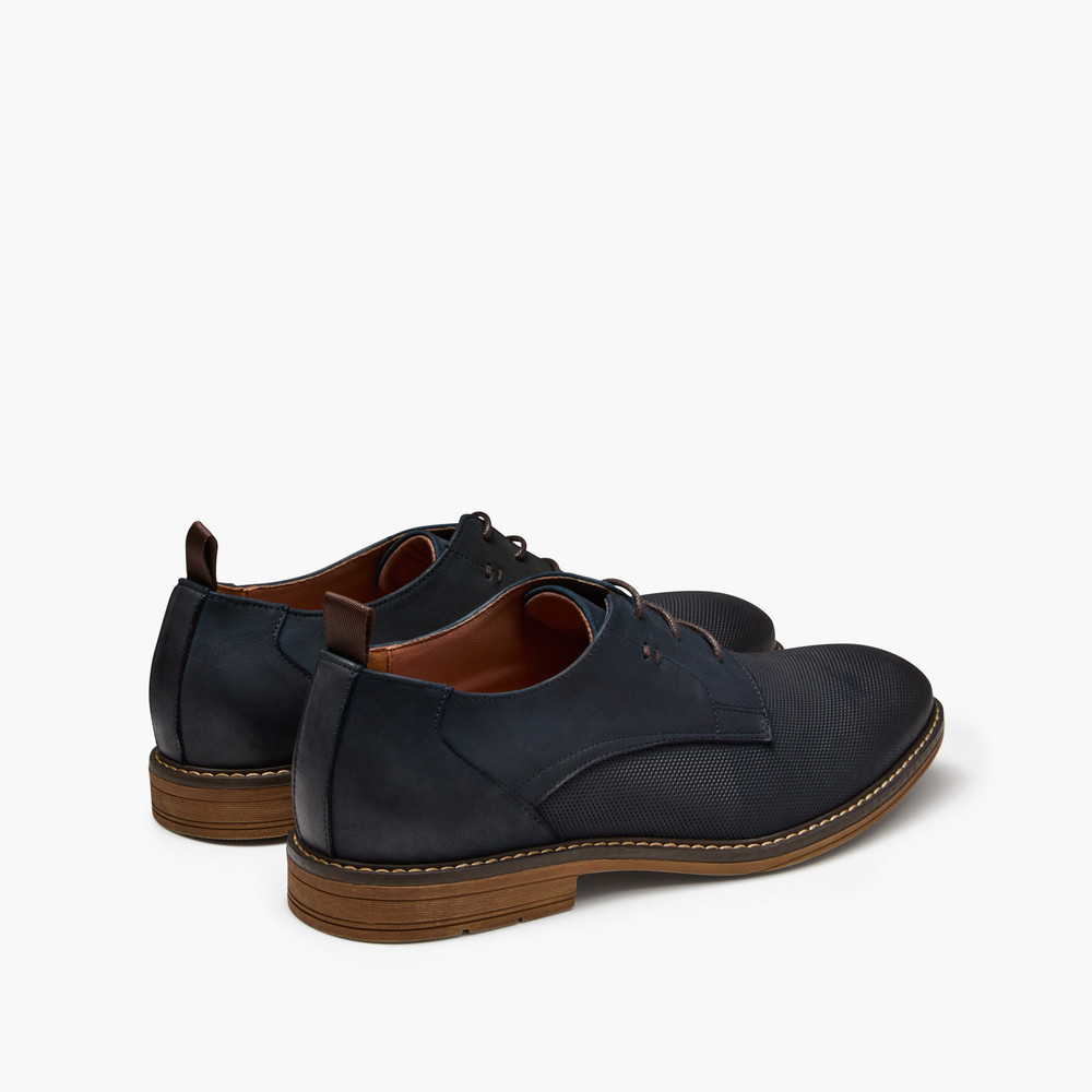 Kelly Navy Derby Shoes