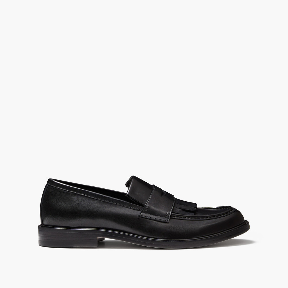 McGregor Black Kilted Loafers