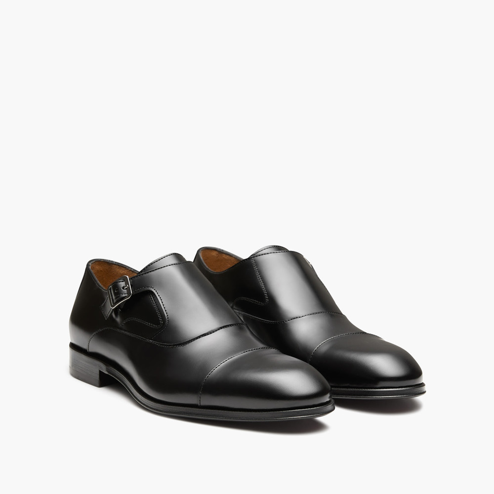 Banks Black Monk Strap Shoes