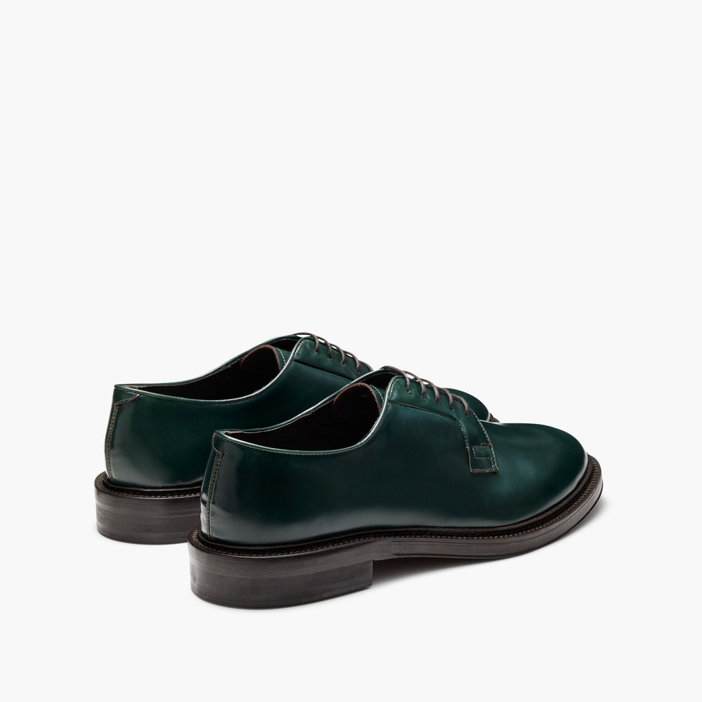 Rooney Dark Green Derby Shoes