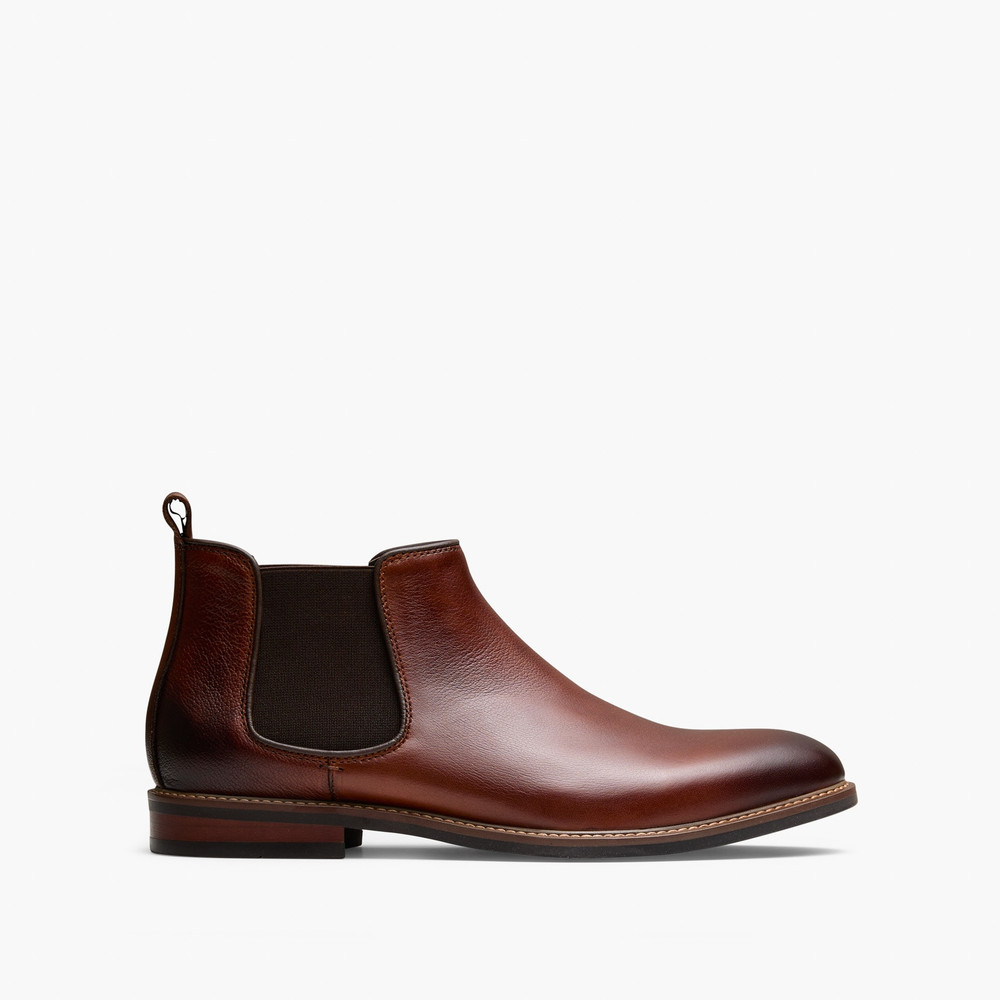 Lucca Tan Chelsea Boots