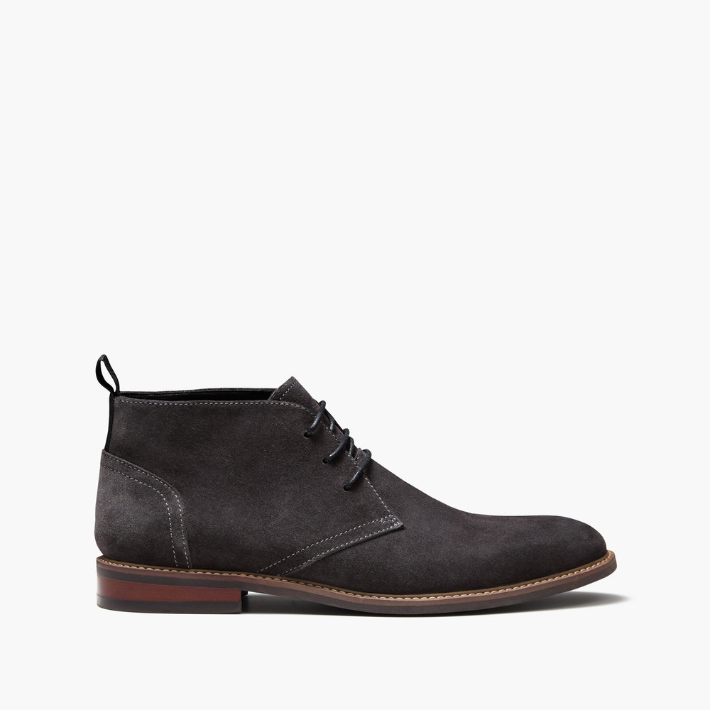 Melo Suede Charcoal Chukka Boots