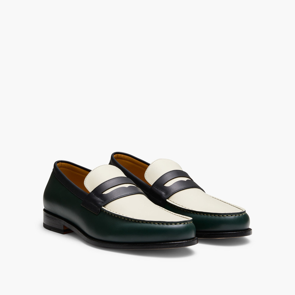 College Leather Multicolour Loafers