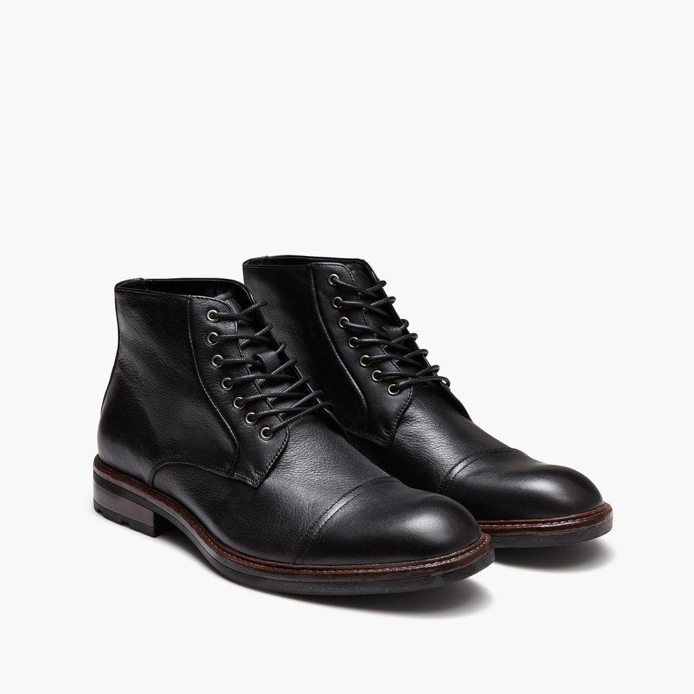 Lanark Black Ankle Boots