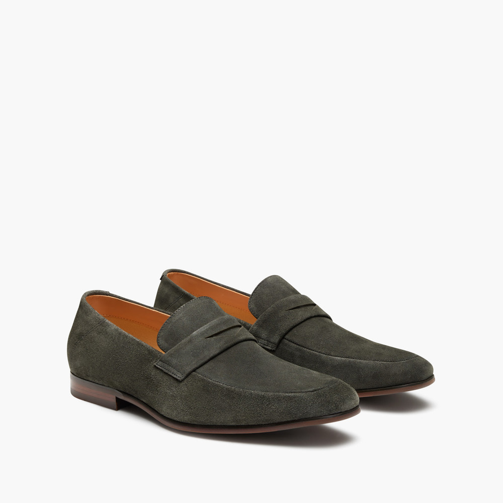Porter Suede Charcoal Loafers