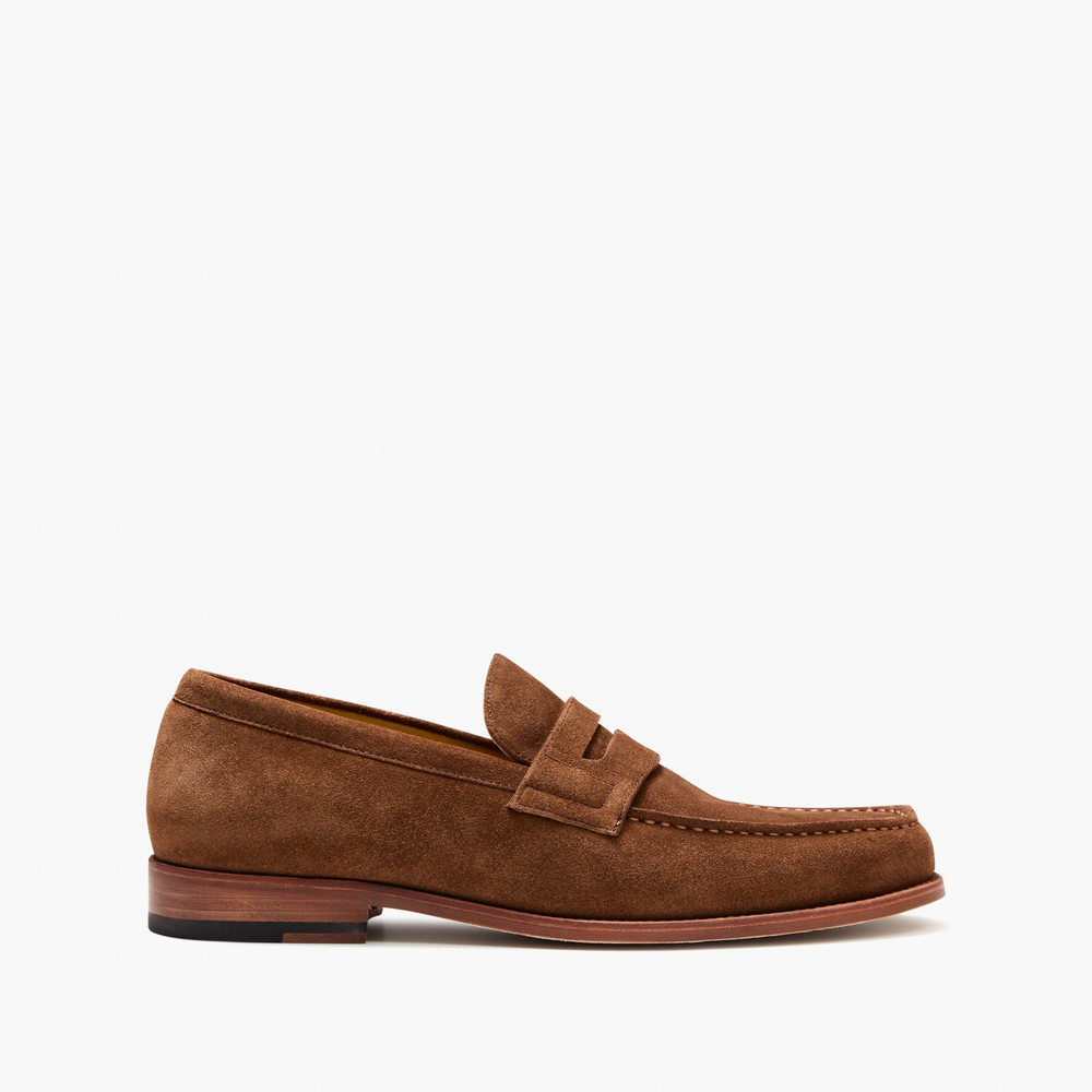 College Suede Brown Loafers