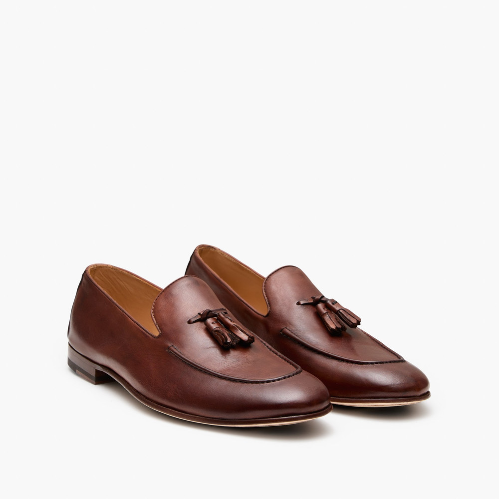 Alberto Cognac Loafers