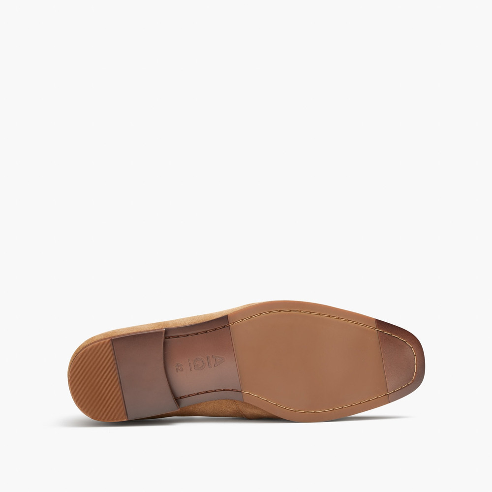 Porter Suede Taupe Loafers