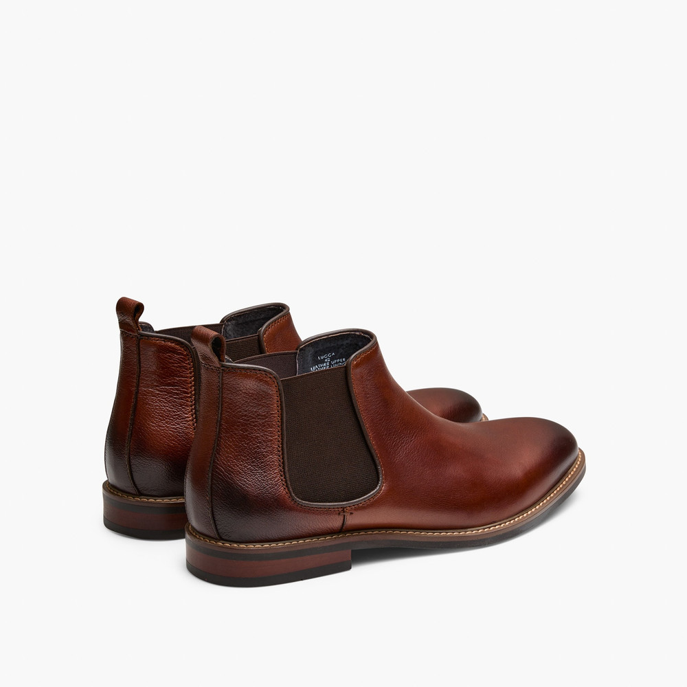 Lucca Tan Chelsea Boots