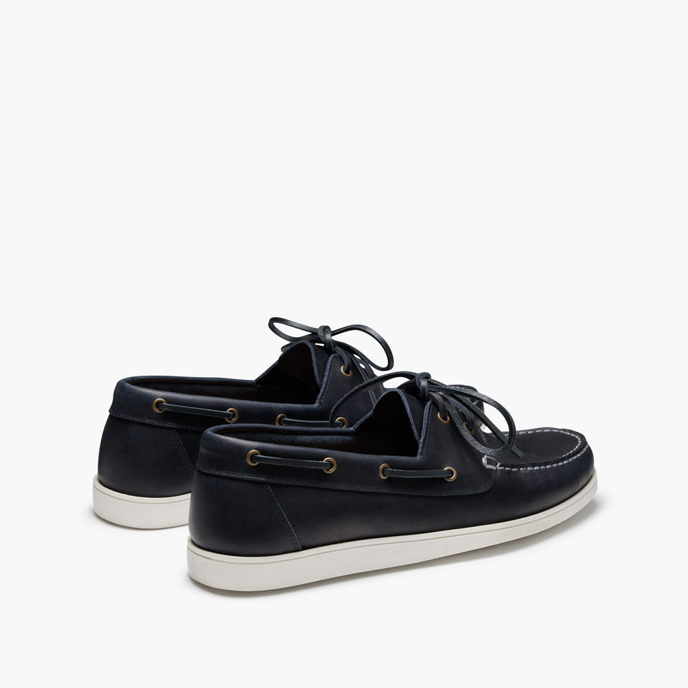 Porto Navy Boat Shoes