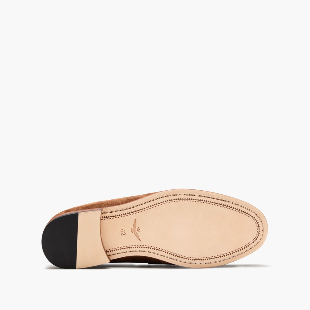 College Suede Brown Loafers