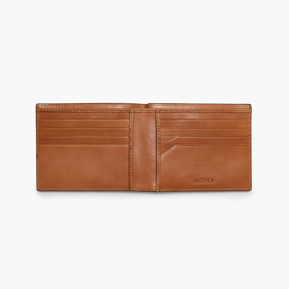 Archie Cognac Bi Fold Wallet